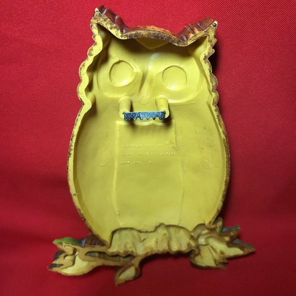 VTG Homco Plastic Owl Wall Hanging Plaque Decor - Picture 3 of 13